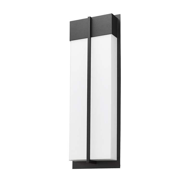 Image 7 Z-Lite Nyx 24" High Black LED Outdoor Wall Light more views