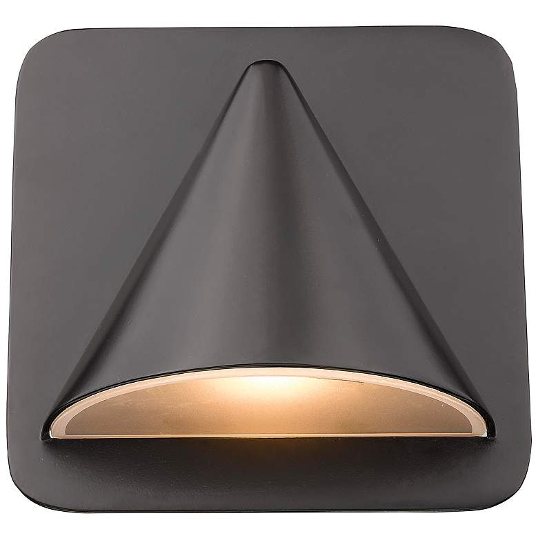 Image 1 Z-Lite Obelisk 1 Light Outdoor Wall Sconce in Outdoor Rubbed Bronze