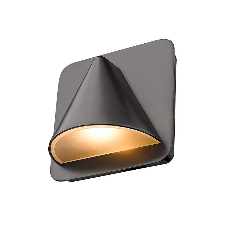 Image 5 Z-Lite Obelisk 1 Light Outdoor Wall Sconce in Outdoor Rubbed Bronze more views