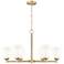 Z-Lite Oren 32" Wide 6-Light Gold Uplight Chandelier