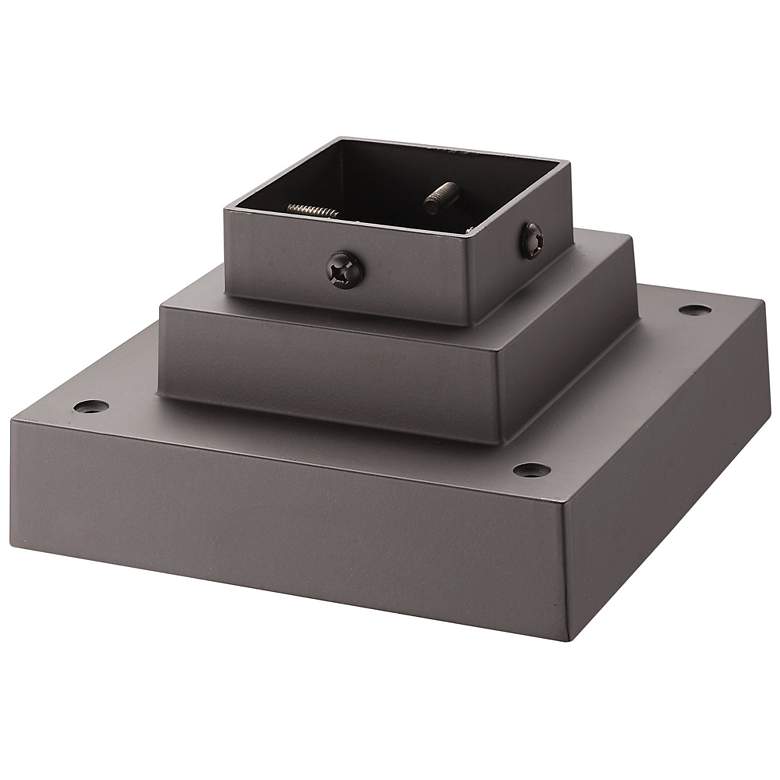 Image 1 Z-Lite Outdoor Pier Mount in Deep Bronze Finish