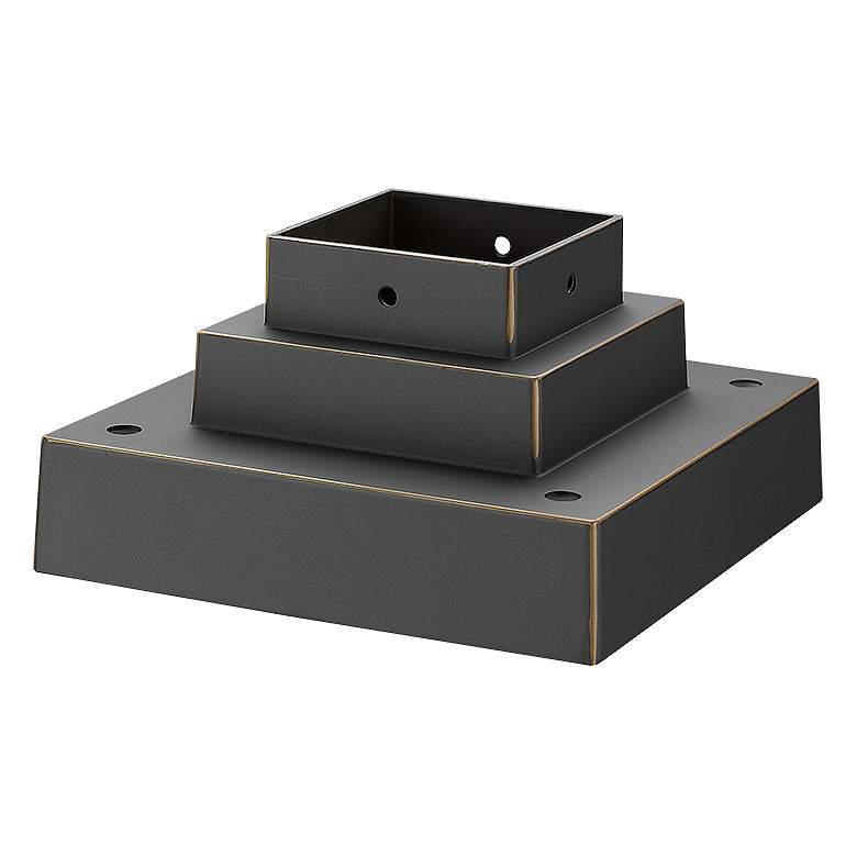 Image 1 Z-Lite Outdoor Pier Mount in Oil Rubbed Bronze Finish