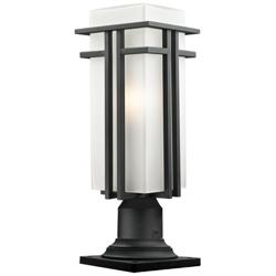 Z-Lite Outdoor Pier Mount Light in Black Finish