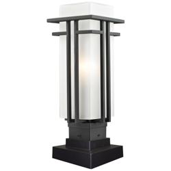 Z-Lite Outdoor Pier Mount Light in Black Finish