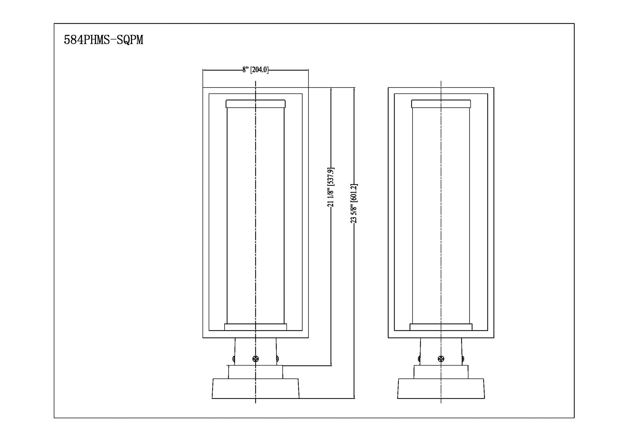 Z-Lite Outdoor Pier Mounted Fixture in Deep Bronze + Outdoor Brass Finish