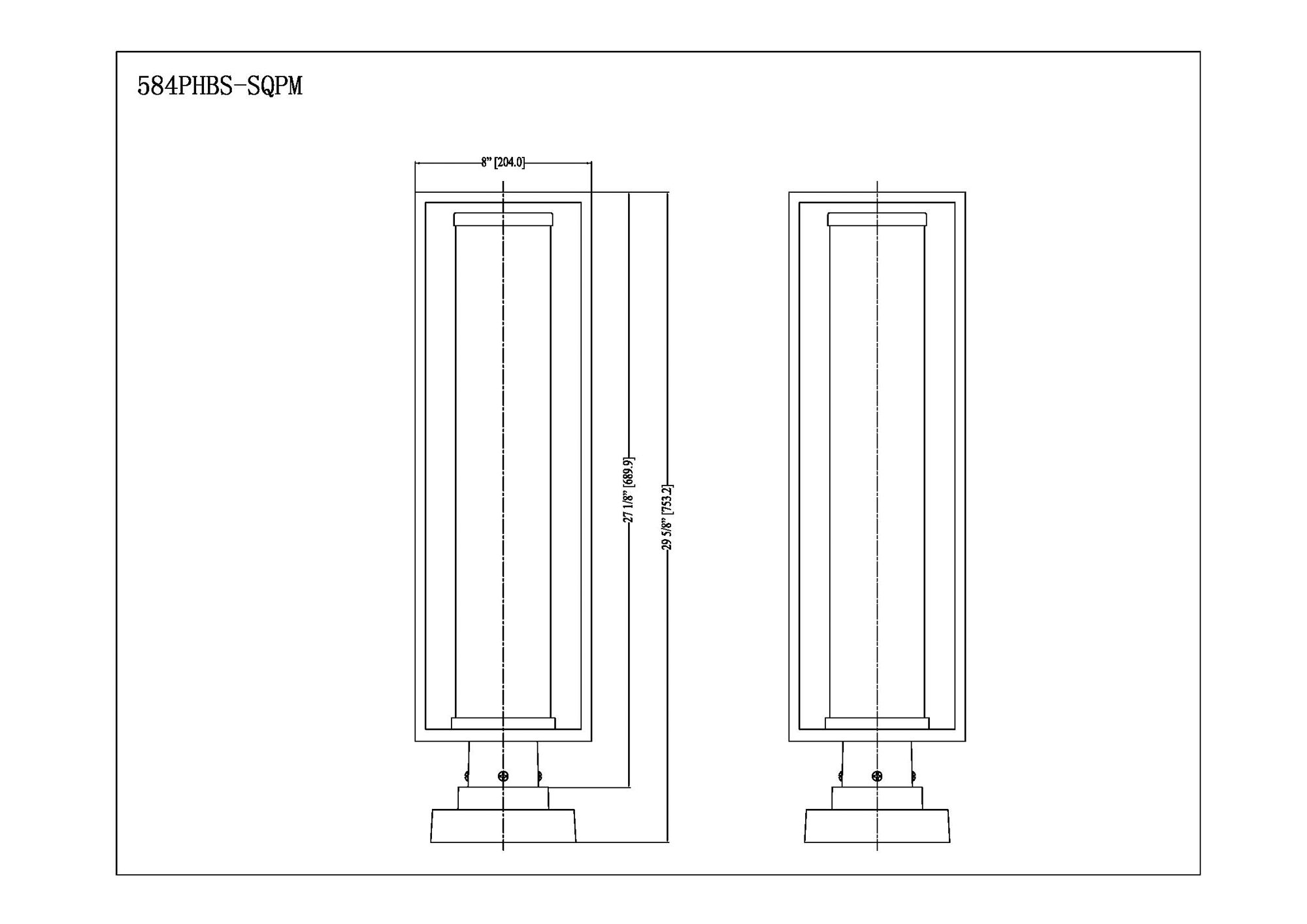 Z-Lite Outdoor Pier Mounted Fixture in Deep Bronze + Outdoor Brass Finish