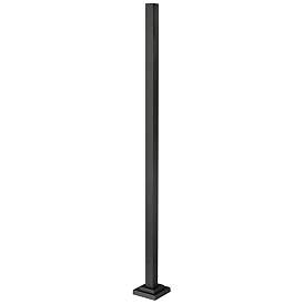 Image1 of Z-Lite Outdoor Post 96"H Black Square Outdoor Pole with Base