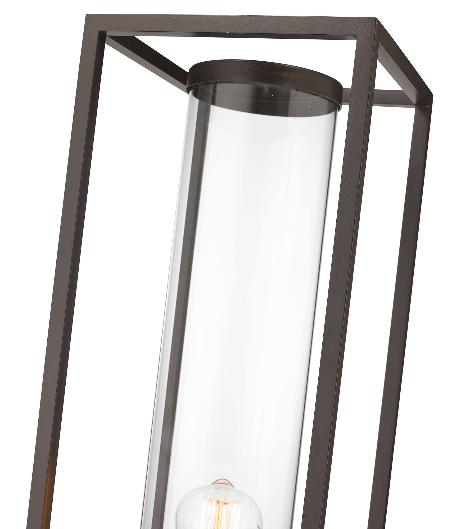 Z-Lite Outdoor Post Mount Fixture in Deep Bronze + Outdoor Brass Finish