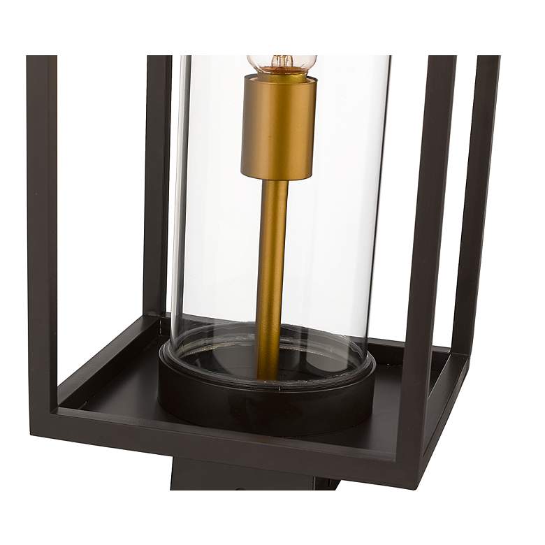 Image 4 Z-Lite Outdoor Post Mount Fixture in Deep Bronze + Outdoor Brass Finish more views