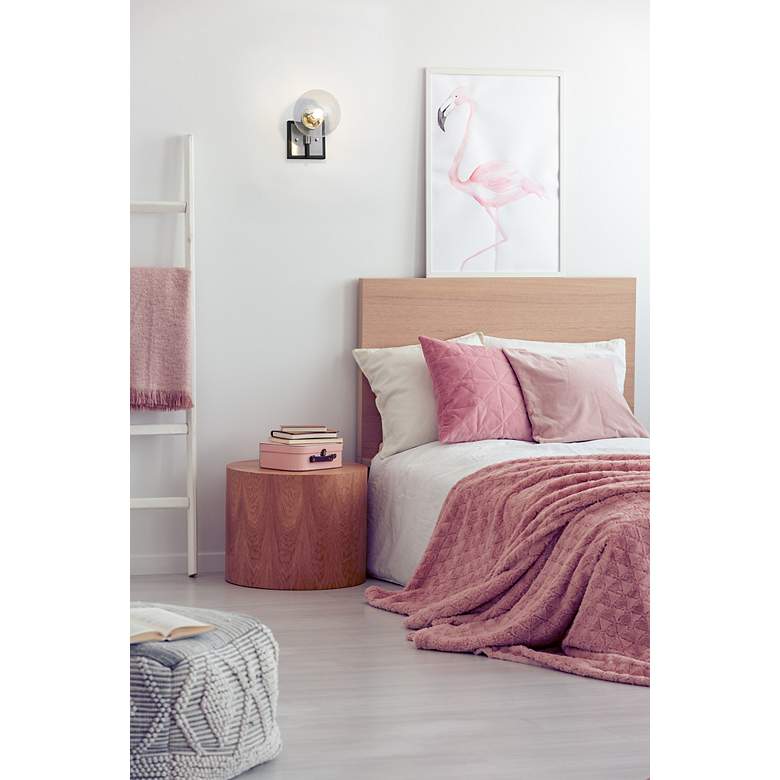 Image 4 Z-Lite Parsons 1 Light Wall Sconce in Matte Black + Brushed Nickel more views