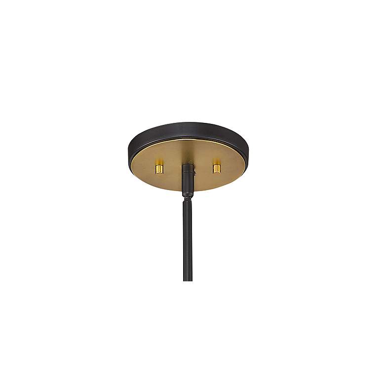 Image 4 Z-Lite Parsons 32" Wide 9-Light Black and Brass Modern Chandelier more views