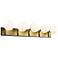 Z-Lite Parsons 5 Light Vanity in Matte Black + Olde Brass