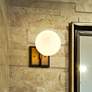 1_Z-Lite Parsons 7 3/4" High Matte Black and Brass Wall Sconce