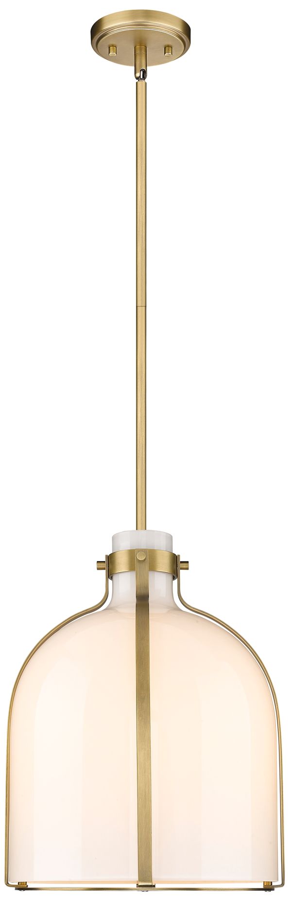 Image 4 Z-Lite Pearson 12 1/4" Wide Rubbed Brass Pendant Light more views