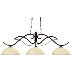 Z-Lite Phoenix 52" Wide Bronze 3-Light Linear Chandelier