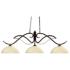 Z-Lite Phoenix 52" Wide Bronze 3-Light Linear Chandelier