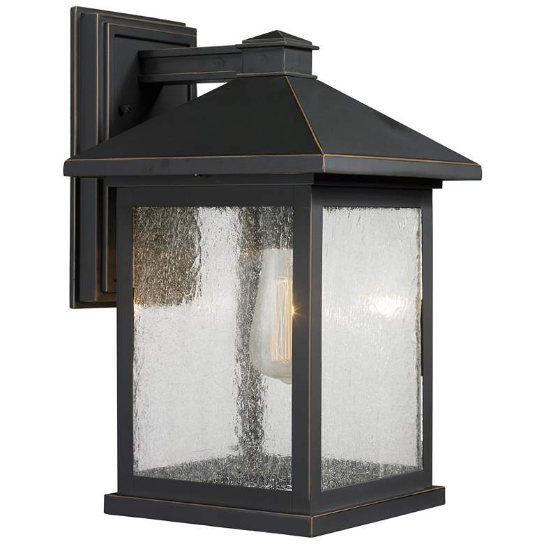 Image 1 Z-Lite Portland 1 Light Outdoor Wall Light in Oil Rubbed Bronze
