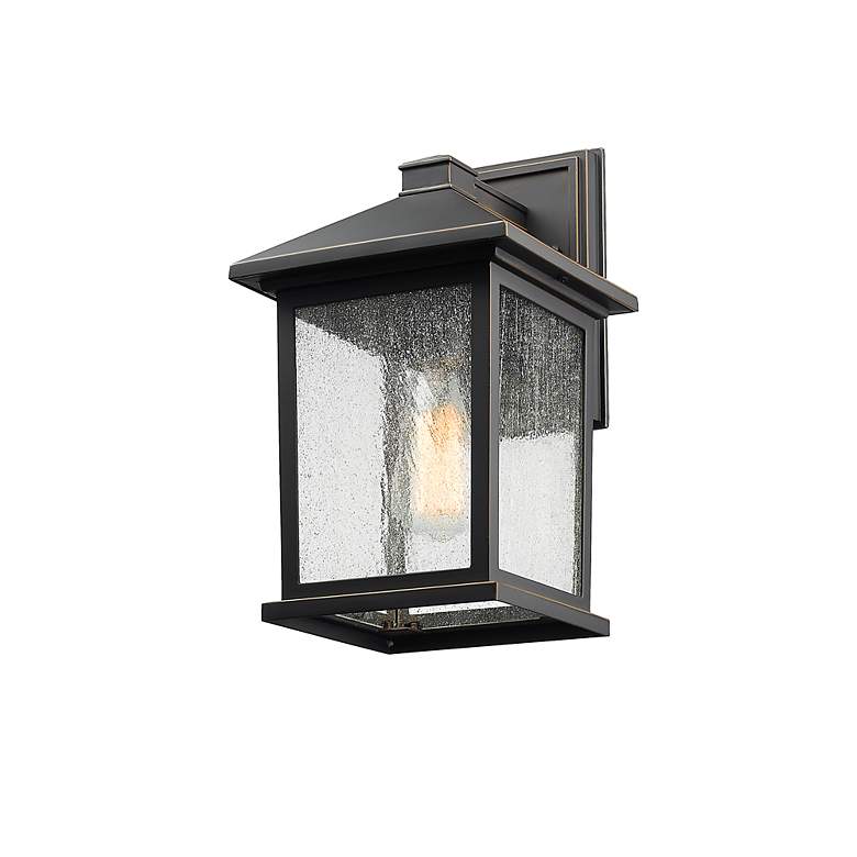 Image 4 Z-Lite Portland 1 Light Outdoor Wall Light in Oil Rubbed Bronze more views