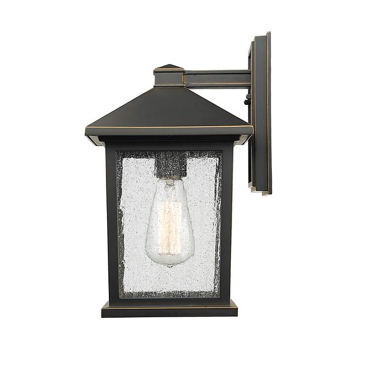 Image 5 Z-Lite Portland 1 Light Outdoor Wall Light in Oil Rubbed Bronze more views