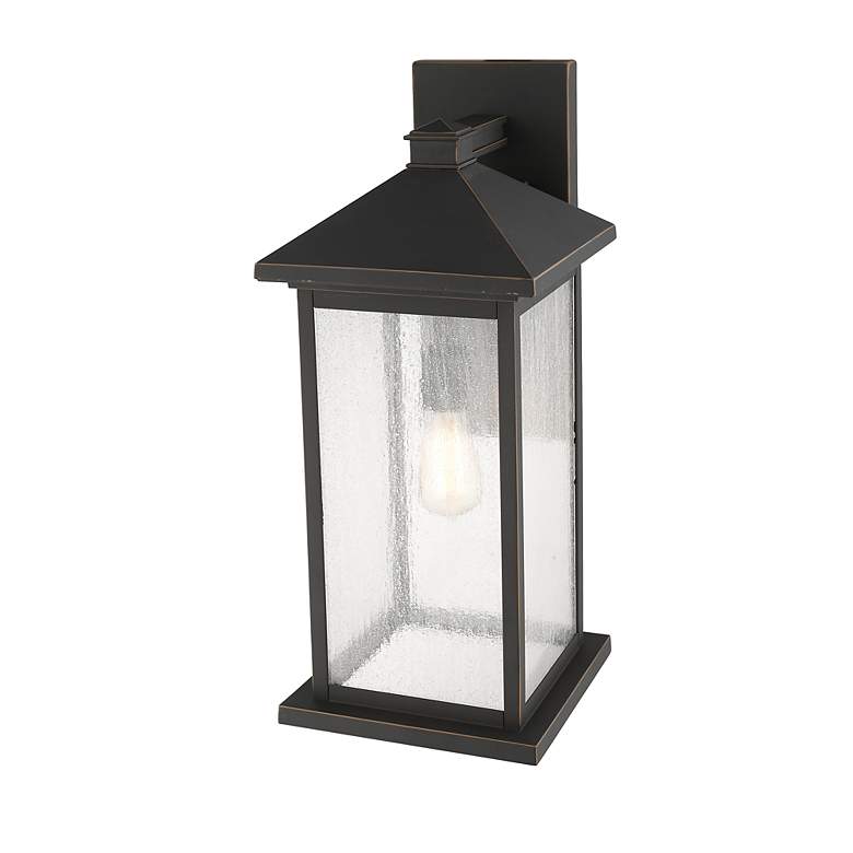 Image 6 Z-Lite Portland 1 Light Outdoor Wall Sconce in Oil Rubbed Bronze more views