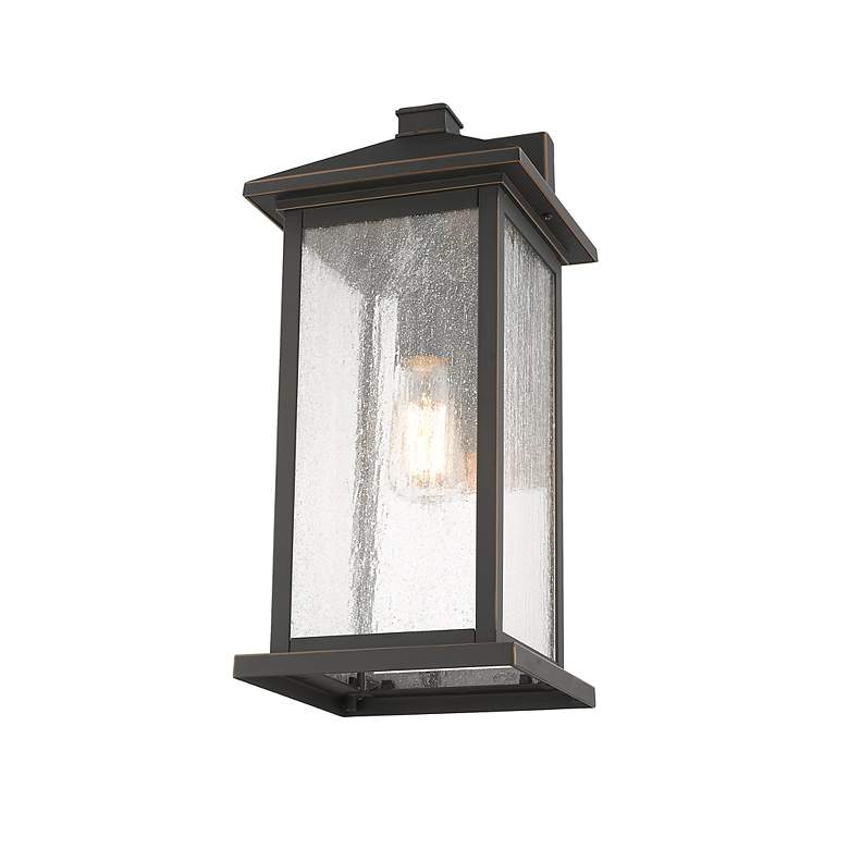 Image 4 Z-Lite Portland 1 Light Outdoor Wall Sconce in Oil Rubbed Bronze more views