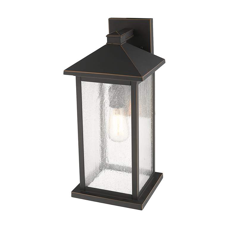 Image 6 Z-Lite Portland 1 Light Outdoor Wall Sconce in Oil Rubbed Bronze more views