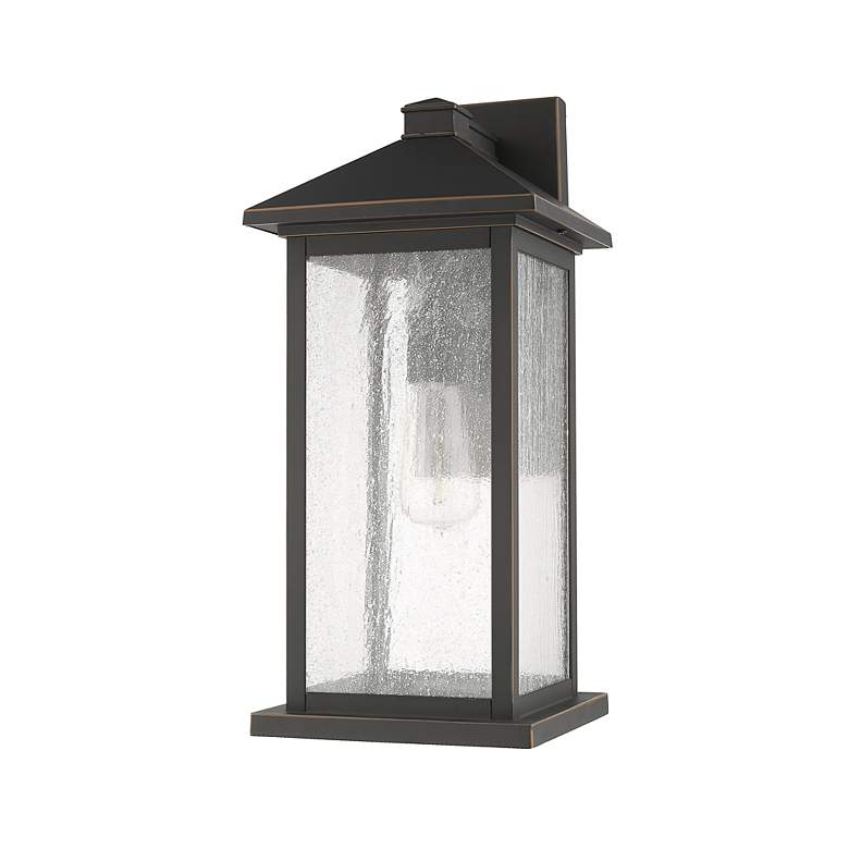 Image 7 Z-Lite Portland 1 Light Outdoor Wall Sconce in Oil Rubbed Bronze more views