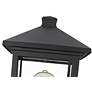 4_Z-Lite Portland 14 1/2" High Black Metal Outdoor Lantern Post Light more views