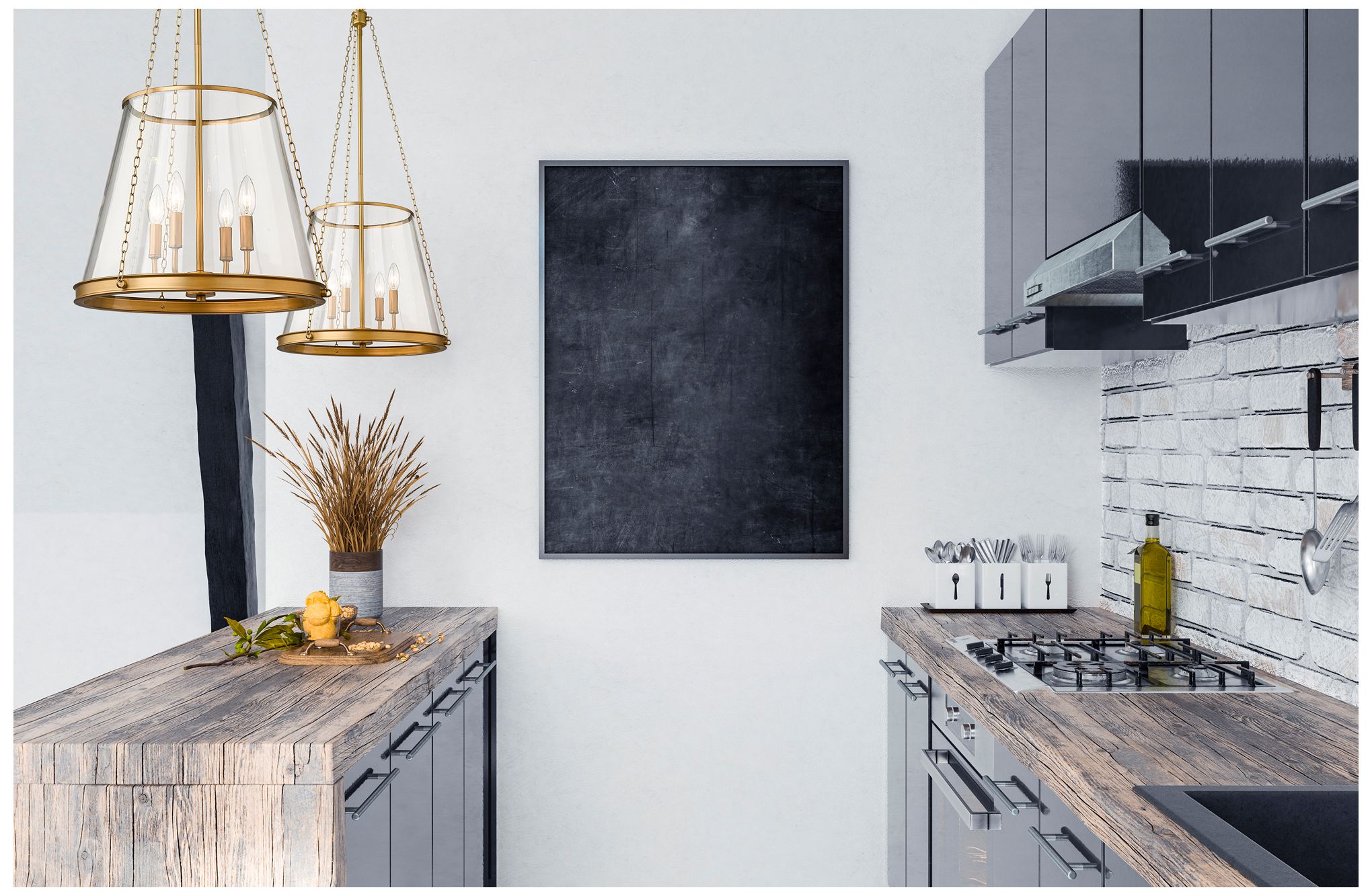 Thumbnail2 of Z-Lite Prescott 18" Wide Rubbed Brass Metal 4-Light Cone Pendant more views