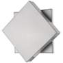 7_Z-Lite Quadrate 11 1/4" High Silver LED Outdoor Wall Light more views