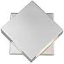2_Z-Lite Quadrate 9 1/4" High Silver Modern LED Outdoor Wall Light