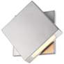 5_Z-Lite Quadrate 9 1/4" High Silver Modern LED Outdoor Wall Light more views