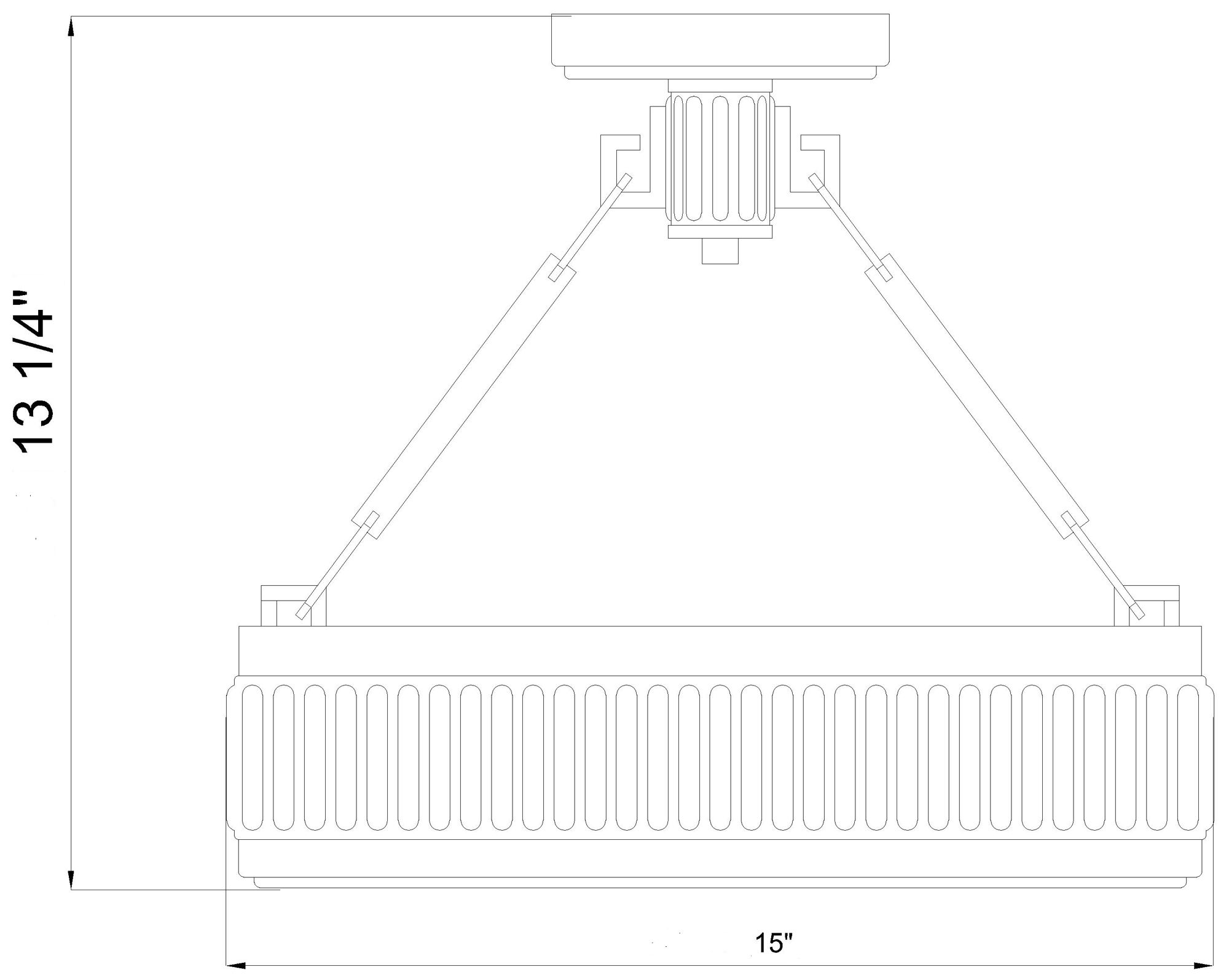 Z-Lite Quinn LED-Integrated 18 inch Modern Gold 1 Light Semi Flush Mount