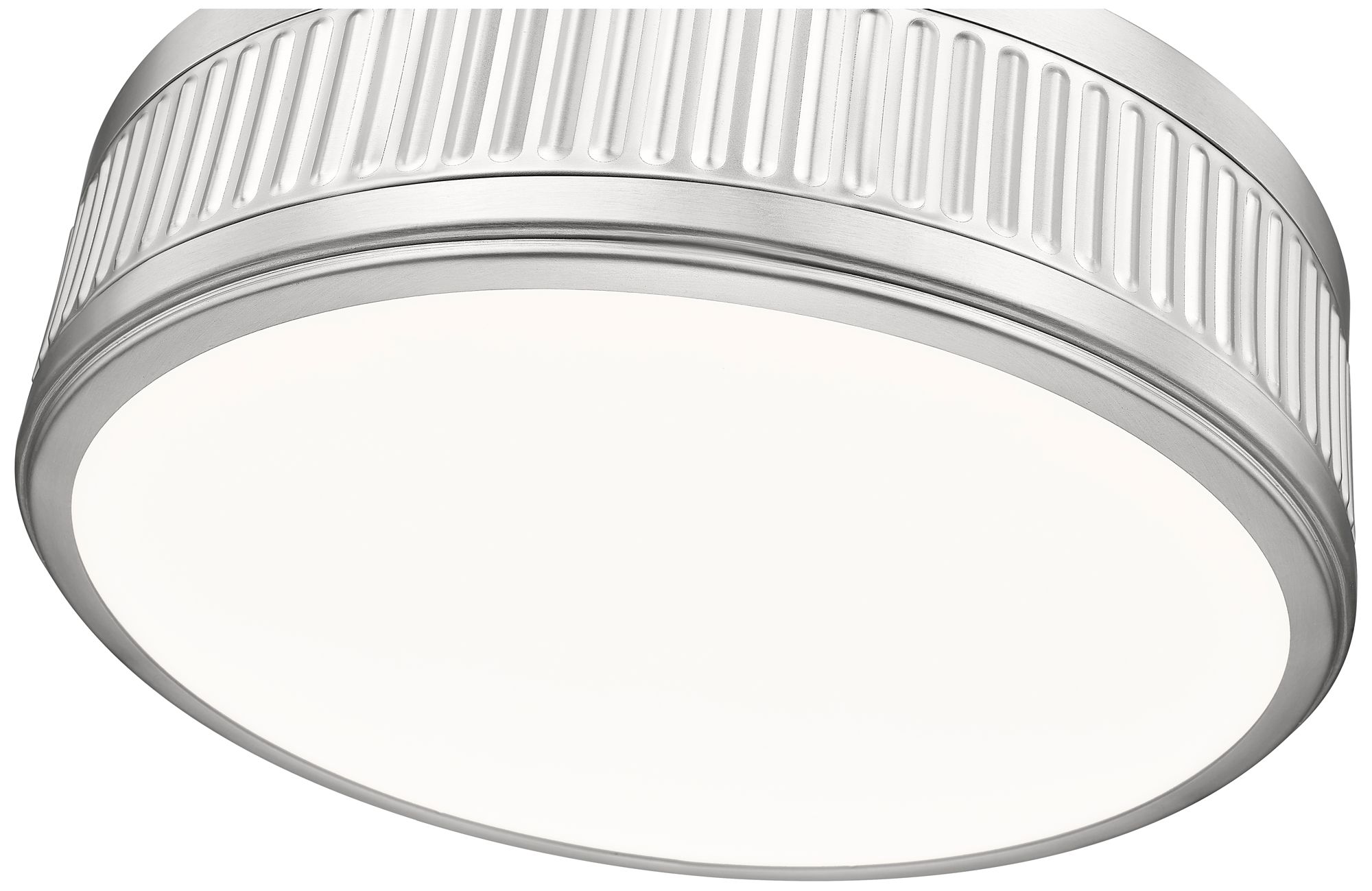 Image 5 Z-Lite Quinn LED-Integrated 18 inch Satin Nickel 1 Light Semi Flush Mount more views