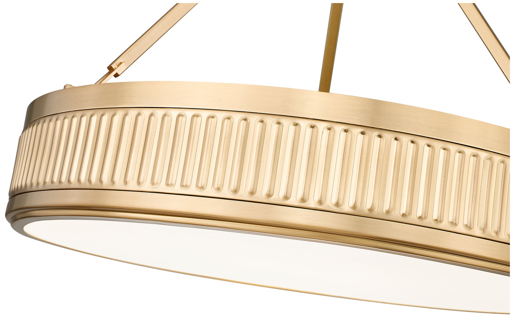 Image 5 Z-Lite Quinn LED-Integrated 26 inch Modern Gold 3 Light Semi Flush Mount more views