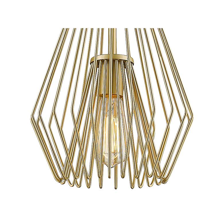 Image 3 Z-Lite Quintus 9 1/4" Wide Metallic Gold Modern Mini Pendant Light more views