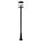 Z-Lite Rainer 118 1/4"H Black Outdoor Post Light with Base