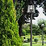 1_Z-Lite Rainer 118 1/4"H Black Outdoor Post Light with Base