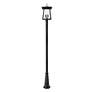 6_Z-Lite Rainer 118 1/4"H Black Outdoor Post Light with Base more views