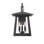 5_Z-Lite Rainer 19" High Black 3-Light Outdoor Wall Light more views