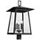 Z-Lite Rainer 27 1/2" High Black 5-Light Outdoor Post Light