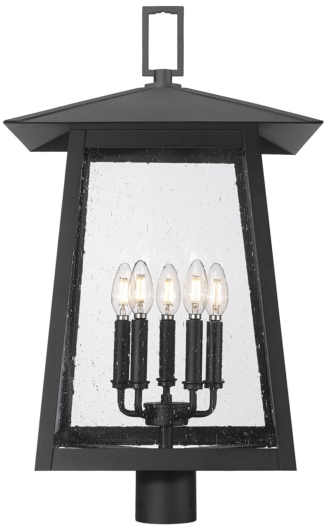 Thumbnail2 of Z-Lite Rainer 27 1/2" High Black 5-Light Outdoor Post Light more views