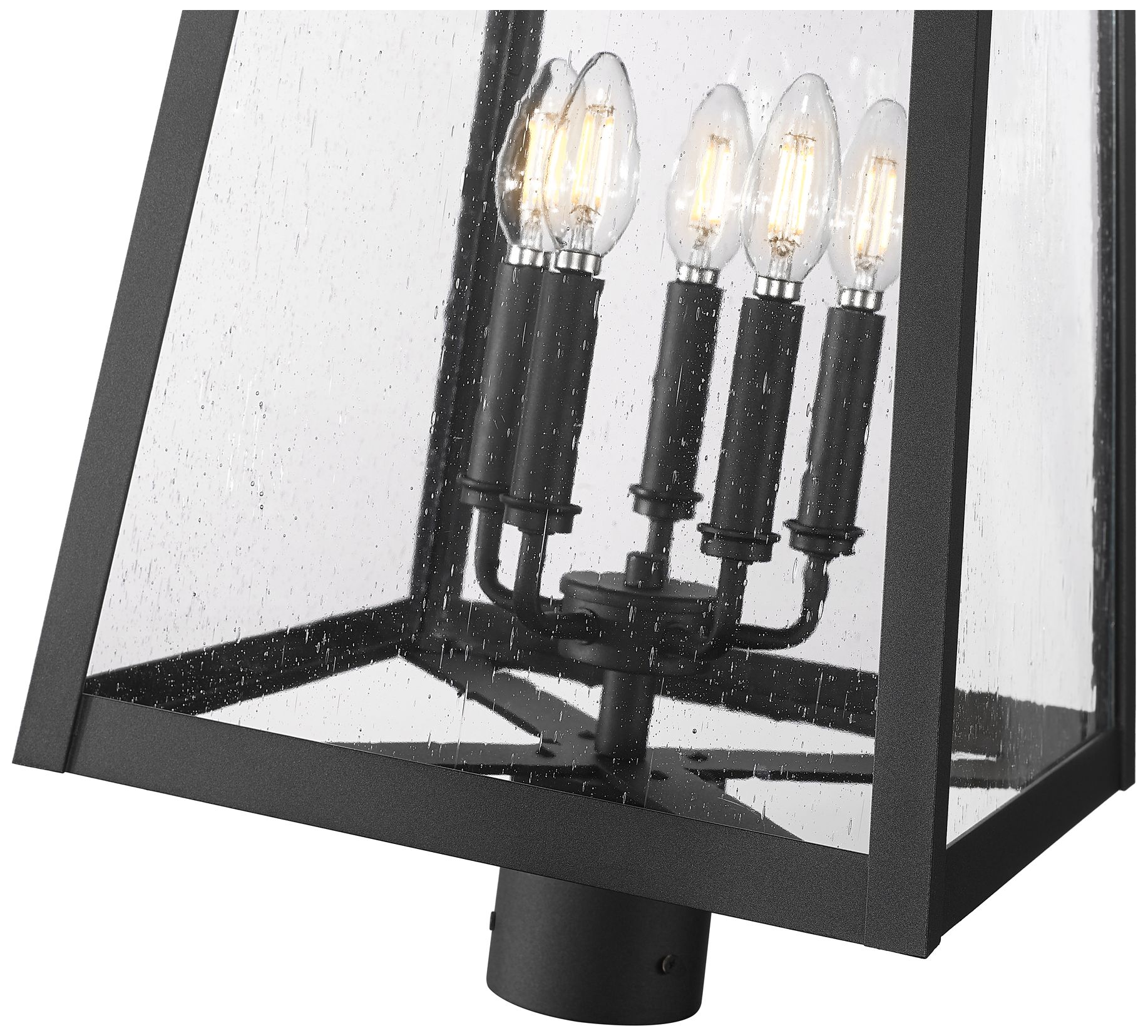 Thumbnail4 of Z-Lite Rainer 27 1/2" High Black 5-Light Outdoor Post Light more views