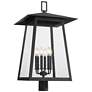 Z-Lite Rainer 31 1/2" High Black 6-Light Outdoor Post Light