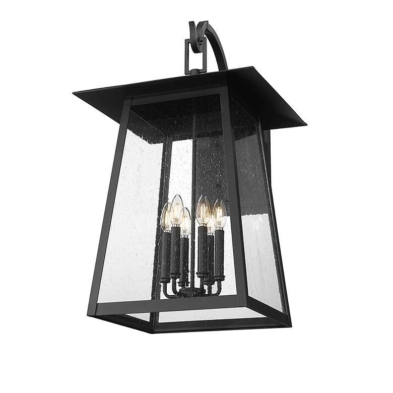 Image 4 Z-Lite Rainer 31" High Black 6-Light Outdoor Wall Light more views