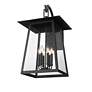 4_Z-Lite Rainer 31" High Black 6-Light Outdoor Wall Light more views