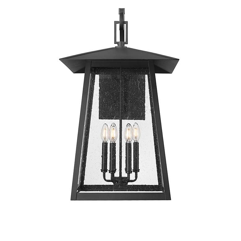 Image 5 Z-Lite Rainer 31" High Black 6-Light Outdoor Wall Light more views