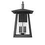 5_Z-Lite Rainer 31" High Black 6-Light Outdoor Wall Light more views
