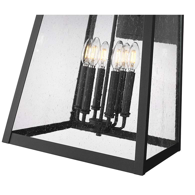 Image 6 Z-Lite Rainer 31" High Black 6-Light Outdoor Wall Light more views