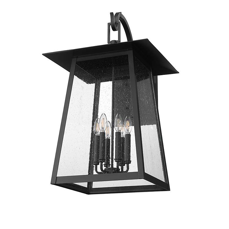 Image 7 Z-Lite Rainer 31" High Black 6-Light Outdoor Wall Light more views
